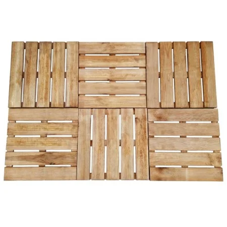 Porch tiles 6 units brown wood 50x50 cm by vidaXL, Floors and carpets - Ref: Foro24-44947, Price: 68,93 €, Discount: %