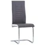 Sillas voladizas de comedor 4 unidades cuero sintético gris de , Sillas de comedor - Ref: Foro24-281726, Precio: 265,74 €, De...