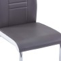 Freischwinger-Esszimmerstühle, 4 Einheiten, graues Kunstleder von , Essstühle - Ref: Foro24-281726, Preis: 271,46 €, Rabatt: %
