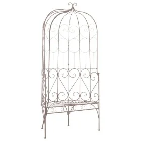 Banco de jardín metal marrón envejecido 95 cm de vidaXL, Bancos de jardín - Ref: Foro24-45433, Precio: 255,59 €, Descuento: %