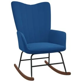 Schaukelstuhl aus blauem Samt von , Schaukelstühle - Ref: Foro24-327753, Preis: 109,59 €, Rabatt: %