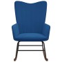 Schaukelstuhl aus blauem Samt von , Schaukelstühle - Ref: Foro24-327753, Preis: 111,25 €, Rabatt: %
