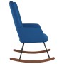 Schaukelstuhl aus blauem Samt von , Schaukelstühle - Ref: Foro24-327753, Preis: 111,25 €, Rabatt: %
