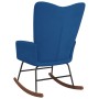 Schaukelstuhl aus blauem Samt von , Schaukelstühle - Ref: Foro24-327753, Preis: 111,25 €, Rabatt: %