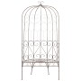 Banco de jardín metal marrón envejecido 95 cm