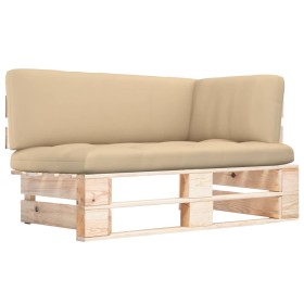 Corner sofa made of impregnated pine wood garden pallets by , Modular outdoor sofas - Ref: Foro24-3066604, Price: 157,68 €, D...