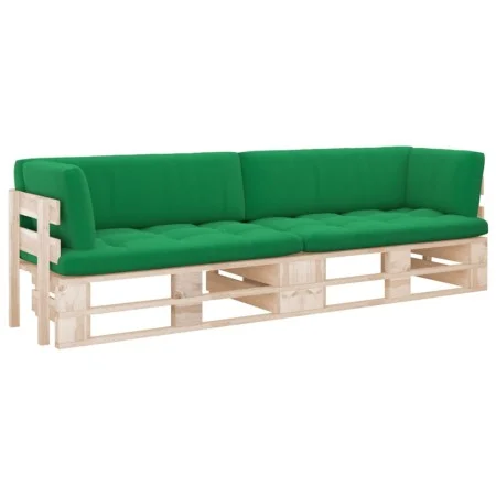 2-seater pallet sofa with impregnated pine wood cushions by , Garden sets - Ref: Foro24-3066678, Price: 238,32 €, Discount: %