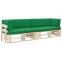 2-Sitzer-Palettensofa mit Kissen aus imprägniertem Kiefernholz von , Gartensets - Ref: Foro24-3066678, Preis: 245,88 €, Rabat...
