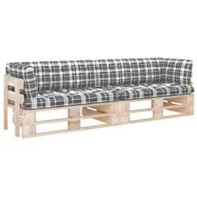 2-Sitzer-Palettensofa mit Kissen aus imprägniertem Kiefernholz von , Gartensets - Ref: Foro24-3066686, Preis: 241,26 €, Rabat...
