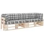 2-Sitzer-Palettensofa mit Kissen aus imprägniertem Kiefernholz von , Gartensets - Ref: Foro24-3066686, Preis: 241,26 €, Rabat...