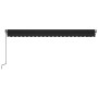 Manuell einziehbare Markise mit anthrazitgrauem LED-Licht 500x350 cm von , Markisen - Ref: Foro24-3069224, Preis: 704,23 €, R...