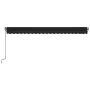 Manuell einziehbare Markise mit anthrazitgrauem LED-Licht 500x350 cm von , Markisen - Ref: Foro24-3069224, Preis: 511,41 €, R...