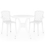 Bistro table and chairs 3 pieces white cast aluminum by , Garden sets - Ref: Foro24-3070582, Price: 430,02 €, Discount: %