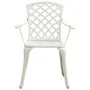 Bistro table and chairs 3 pieces white cast aluminum by , Garden sets - Ref: Foro24-3070582, Price: 397,61 €, Discount: %