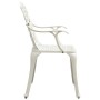 Bistro table and chairs 3 pieces white cast aluminum by , Garden sets - Ref: Foro24-3070582, Price: 430,02 €, Discount: %