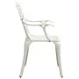 Bistro table and chairs 3 pieces white cast aluminum by , Garden sets - Ref: Foro24-3070582, Price: 397,61 €, Discount: %