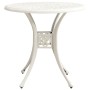 Bistro table and chairs 3 pieces white cast aluminum by , Garden sets - Ref: Foro24-3070582, Price: 430,02 €, Discount: %