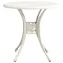 Bistro table and chairs 3 pieces white cast aluminum by , Garden sets - Ref: Foro24-3070582, Price: 397,61 €, Discount: %