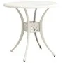 Bistro table and chairs 3 pieces white cast aluminum by , Garden sets - Ref: Foro24-3070582, Price: 397,61 €, Discount: %