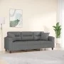 3-seater sofa with dark gray microfiber fabric cushions 180 cm by , Sofas - Ref: Foro24-3200979, Price: 334,65 €, Discount: %