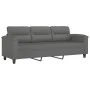 3-seater sofa with dark gray microfiber fabric cushions 180 cm by , Sofas - Ref: Foro24-3200979, Price: 334,65 €, Discount: %