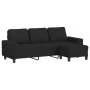 3-seater sofa with black fabric stool 180 cm by , Sofas - Ref: Foro24-3201155, Price: 312,65 €, Discount: %