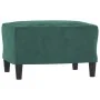 3-Sitzer-Sofa mit dunkelgrünem Samthocker 180 cm von , Sofas - Ref: Foro24-3201176, Preis: 368,71 €, Rabatt: %