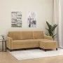 3-Sitzer-Sofa mit braunem Samthocker 180 cm von , Sofas - Ref: Foro24-3201181, Preis: 341,61 €, Rabatt: %