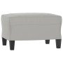 Armchair with stool light gray microfiber fabric 60 cm by , Sofas - Ref: Foro24-3201226, Price: 244,43 €, Discount: %