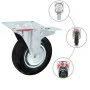 Swivel wheels with double brakes 4 units 125 mm by vidaXL, Material handling - Ref: Foro24-143449, Price: 38,90 €, Discount: %
