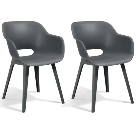 Keter Sillas de jardín Akola 2 unidades gris de , Sillas de jardín - Ref: Foro24-431495, Precio: 140,93 €, Descuento: %