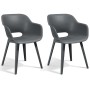 Keter Akola garden chairs 2 units gray by , Garden chairs - Ref: Foro24-431495, Price: 132,71 €, Discount: %