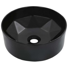 Lavabo 36x14 cm cerámica negro de vidaXL, Lavabos - Ref: Foro24-143910, Precio: 57,75 €, Descuento: %