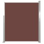 Retractable side awning 160x500 cm brown by vidaXL, Umbrellas - Ref: Foro24-45465, Price: 85,72 €, Discount: %