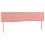 Box spring bed with pink velvet mattress 160x200 cm by , Beds and slatted bases - Ref: Foro24-3130912, Price: 452,33 €, Disco...