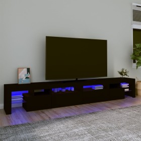 TV-Schrank mit LED-Leuchten Schwarz 260x36,5x40 cm von , TV-Möbel - Ref: Foro24-3152819, Preis: 177,62 €, Rabatt: %