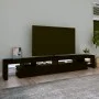 TV cabinet with LED lights Black 260x36.5x40 cm by , TV Furniture - Ref: Foro24-3152819, Price: 183,94 €, Discount: %