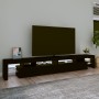TV-Schrank mit LED-Leuchten Schwarz 260x36,5x40 cm von , TV-Möbel - Ref: Foro24-3152819, Preis: 177,62 €, Rabatt: %