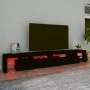 TV cabinet with LED lights Black 260x36.5x40 cm by , TV Furniture - Ref: Foro24-3152819, Price: 183,94 €, Discount: %