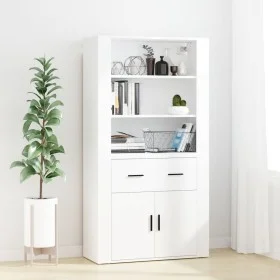 Hohes weißes Sideboard aus Sperrholz von , Sideboards - Ref: Foro24-3185375, Preis: 149,29 €, Rabatt: %