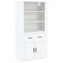 Tall white plywood sideboard by , Sideboards - Ref: Foro24-3185375, Price: 148,93 €, Discount: %