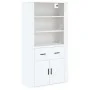 Tall white plywood sideboard by , Sideboards - Ref: Foro24-3185375, Price: 148,93 €, Discount: %