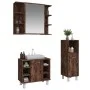 3-teiliges Badezimmermöbel-Set aus geräuchertem Eichensperrholz von , Badezimmermöbel - Ref: Foro24-3187609, Preis: 161,05 €,...
