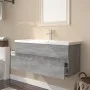 Badezimmerschrank aus grauem Sonoma-Sperrholz mit Waschbecken von , Badezimmerwaschtische - Ref: Foro24-3152886, Preis: 290,5...