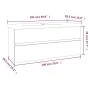 Badezimmerschrank aus grauem Sonoma-Sperrholz mit Waschbecken von , Badezimmerwaschtische - Ref: Foro24-3152886, Preis: 290,5...