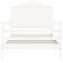 Estructura de cama con cabecero madera maciza blanco 100x200 cm de , Camas y somieres - Ref: Foro24-3194172, Precio: 139,57 €...