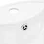 Waschbecken mit Überlauf 46,5x18 cm aus weißer Keramik von vidaXL, Sinkt - Ref: Foro24-143903, Preis: 73,16 €, Rabatt: %