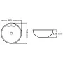 Lavabo con rebosadero 46,5x18 cm cerámica blanco de vidaXL, Lavabos - Ref: Foro24-143903, Precio: 72,01 €, Descuento: %