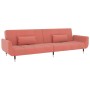 2-seater sofa bed with two pink velvet cushions by , Sofas - Ref: Foro24-337586, Price: 313,80 €, Discount: %