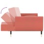 2-seater sofa bed with two pink velvet cushions by , Sofas - Ref: Foro24-337586, Price: 313,80 €, Discount: %
